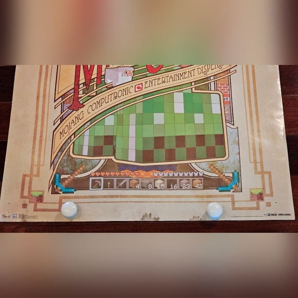Minecraft Computronic Entertainment Computer Video Game Poster 22x34 Jinx Mojang - Picture 4 of 8